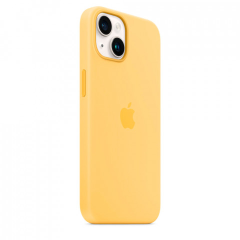 Чохол LUX Silicone Case на iPhone 14 Sunglow with MagSafe